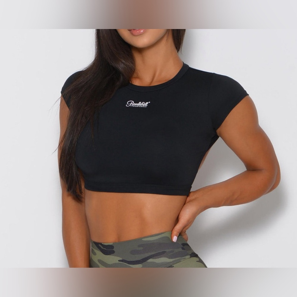 Bombshell Muscle Back Tee (Black)
